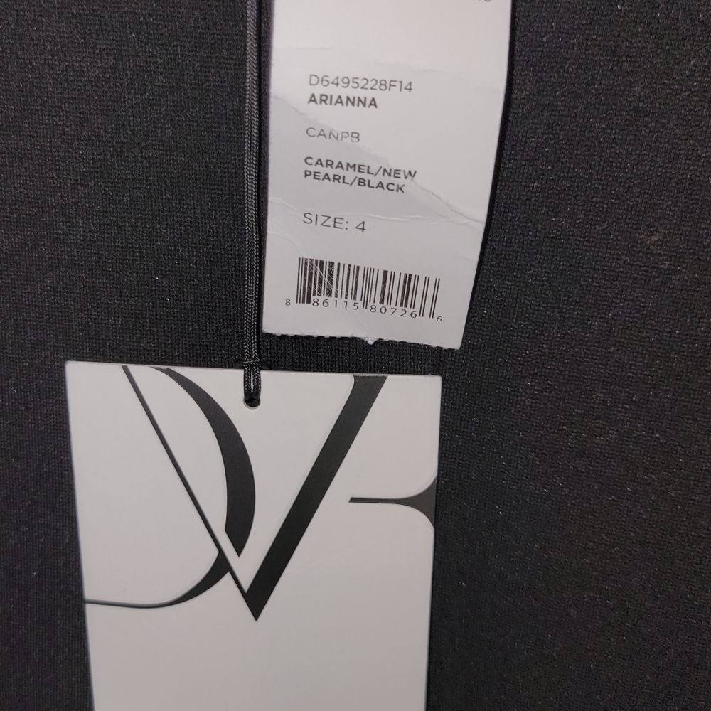 DVF Diane von Furstenberg Arianna Leopard Sheath Dress Black/Caramel Sz 4 - Picture 7 of 10